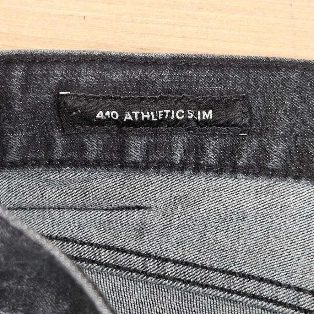 Lucky Brand Jeans Mens 42x30 Black 410 Athletic Slim Denim Pants Casual Comfort